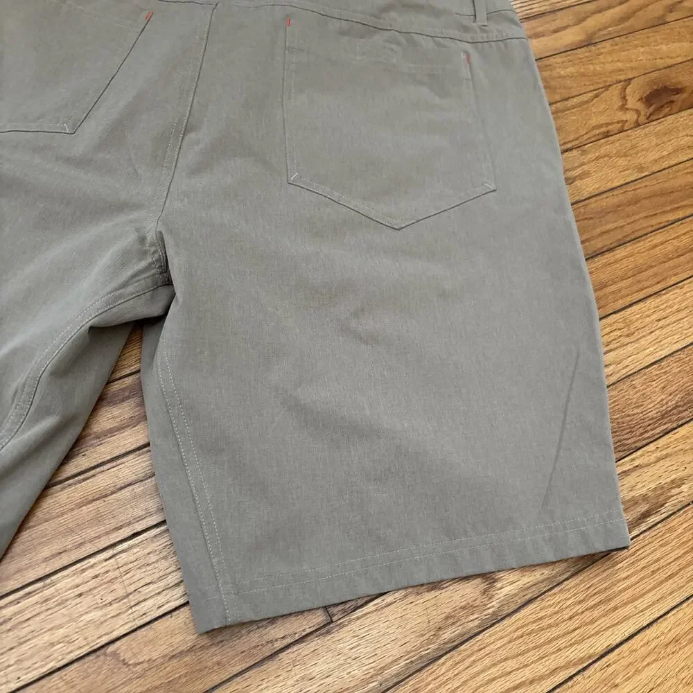 Free Country Mens‎ 42 Gorpcore Tan Khaki Taconic Rip Stop Cargo Hiking Shorts